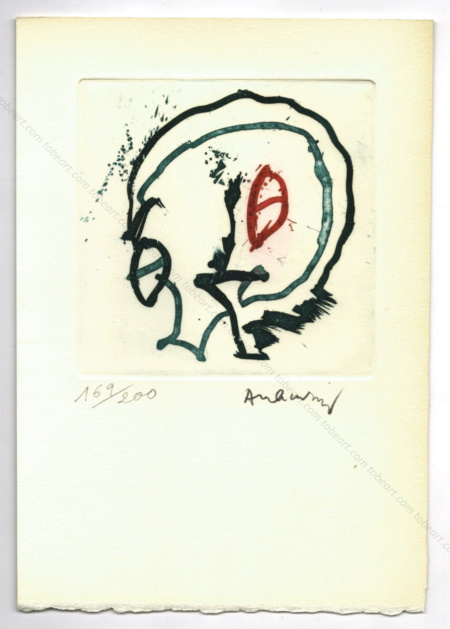 Pierre ALECHINSKY. Gravure originale / original etching, (1975).