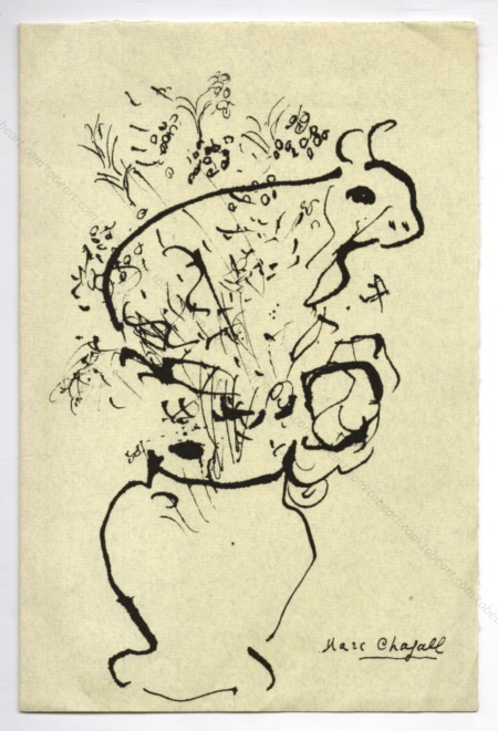Marc CHAGALL - Peintures rcentes. Lithographie originale / Original lithograph. Paris, Galerie Maeght, 1962.