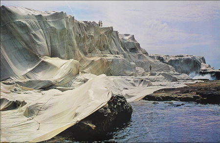 Affiche originale / Original poster de CHRISTO & Jeanne-Claude. Wrapped Coast - Australia, 1968-69.