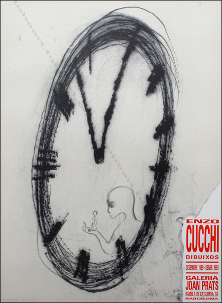 Enzo CUCCHI - Dibuixos. Affiche originale / Original poster, Galeria Joan Prat (Barcelone), 1989.