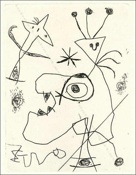 Joan MIRÓ - L'astre Patagon. Lithgraphie originale / original lithograph, 1960.