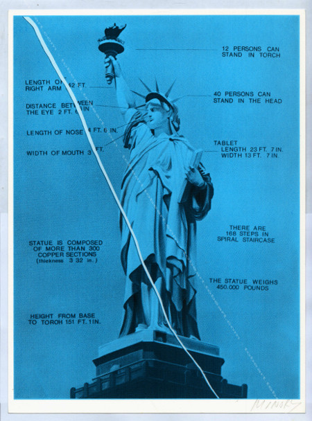 Jacques MONORY. Bicentenaire kit - USA 76 - I. Srigraphie originale / original seelkscreen.