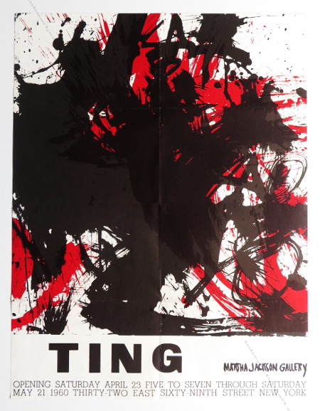 Walasse TING. Affiche originale / Original poster. New York, Martha Jackson Gallery, 1960.