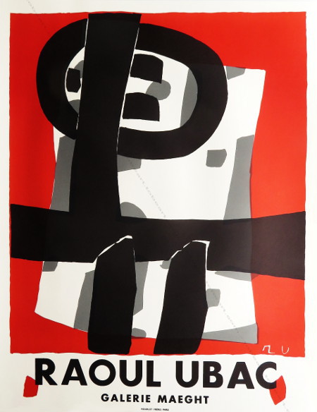 Raoul UBAC. Affiche originale / Original poster. Paris, Galerie Maeght, 1950.