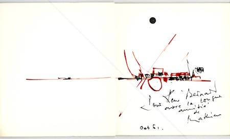Oeuvre originale de Georges Mathieu - Paris 1973.