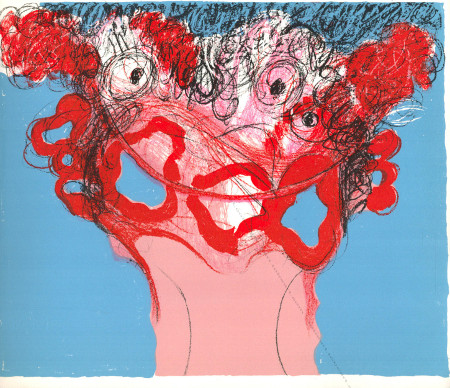Paul REBEYROLLE - Serge Sautreau et Andr Velter. Conte rouge pour paloma. Paris, Editions Maeght, 1975.