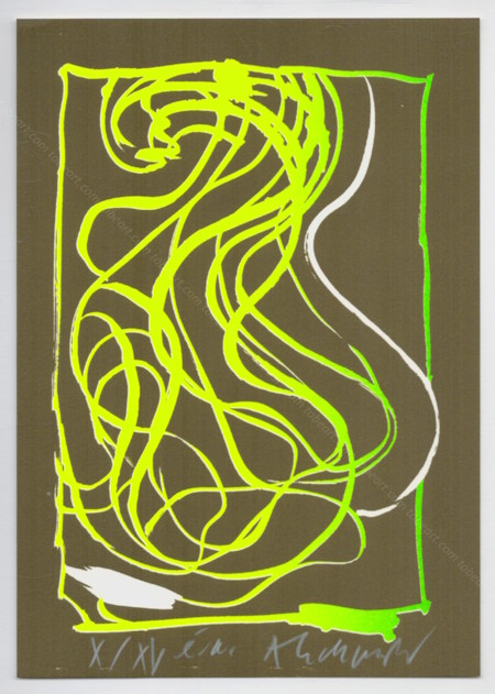 Pierre ALECHINSKY - Tapis et caries I. Lithographie originale / original lithograph, 2006.