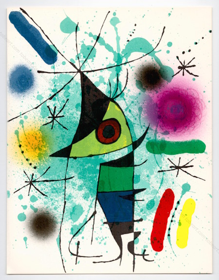 Joan MIRÓ. Miro Lithographe I (PL. VI). Lithographie originale en couleur / original lithograph in color, 1972.