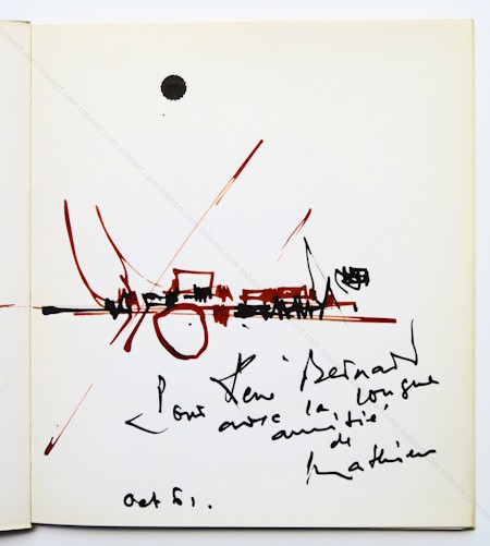Oeuvre originale de Georges Mathieu - Paris 1973.