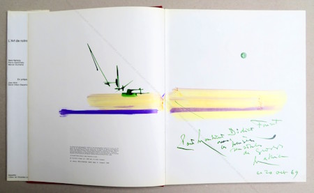 Oeuvre originale de Georges Mathieu - Paris 1969.